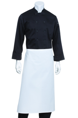 Picture of Chef Works - B3-BLK - Black 34 Bar Apron